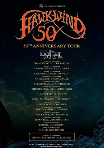 hawkwind 50th anniversary tour merchandise